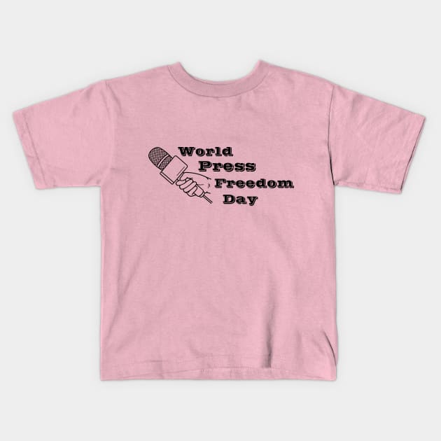 World Press Freedom Day Kids T-Shirt by Hephaestus